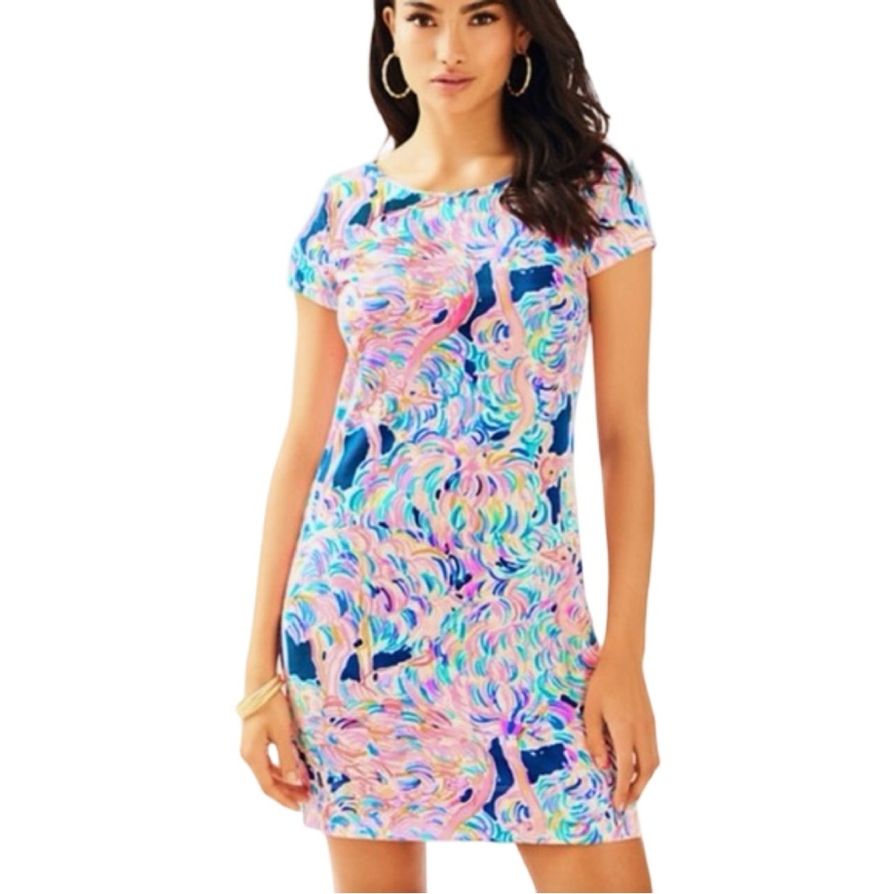 Lilly Pulitzer Marlowe Dress Pelican Pink Head In The Sand XL